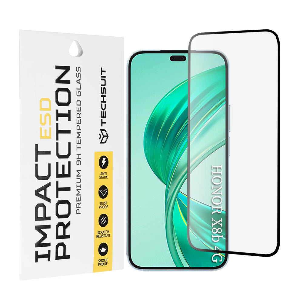 Techsuit - ESD Glass - Honor X8b / X8c / 400 Lite - Black