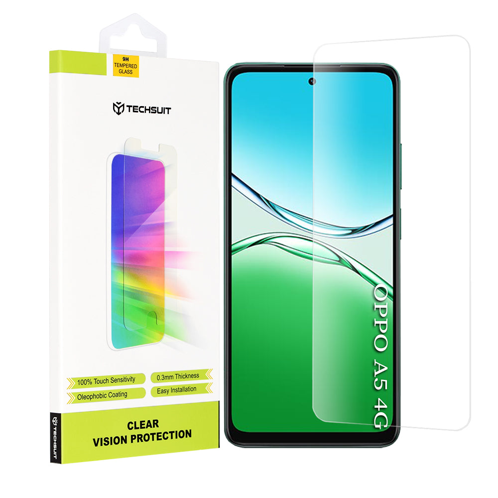Techsuit - Clear Vision Glass - Oppo A5 4G / A5 5G - Transparent