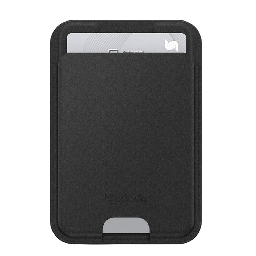 Mcdodo - Magnetic Card Holder Napa Series (WH-7920) - 3x Card Capacity, Leather Texture, Ultra-slim - Black