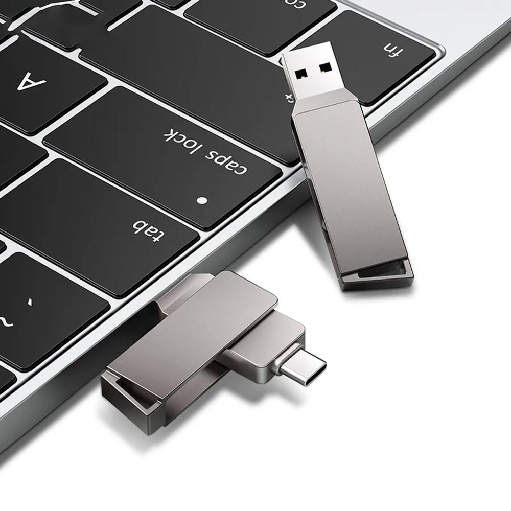 Stick Memorie Techsuit THSM19 (THSM19932), USB 3.0 / Type-C, 32GB, Gri