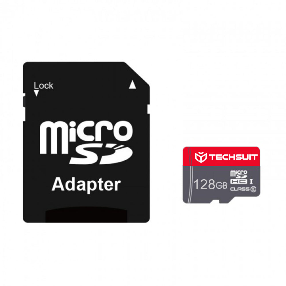 Card de Memorie MicroSDHC 128GB - Techsuit THCM26 (THCM269128) - Red