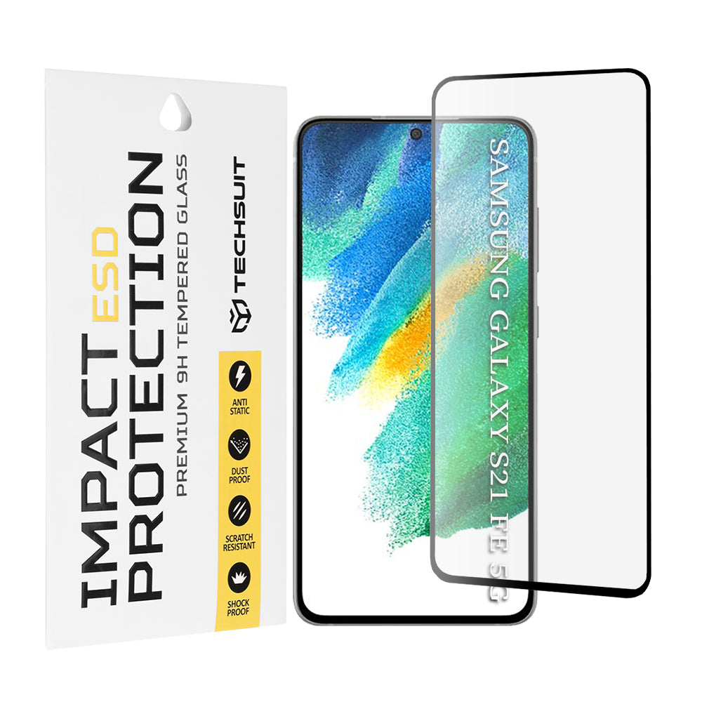 TechSuit Folie de protectie Techsuit ESD Glass compatibil cu Samsung Galaxy S21 FE 5G, Negru