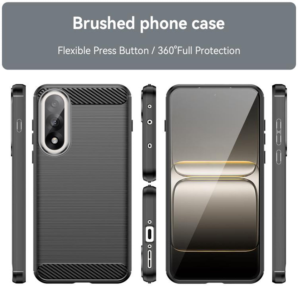 TechSuit Husa de protectie Techsuit Carbon Silicone compatibil cu OnePlus Nord 5, Negru – imagine 2