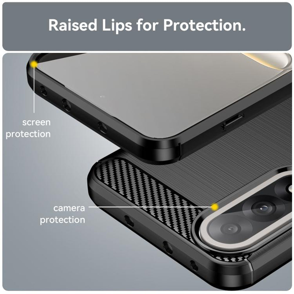 TechSuit Husa de protectie Techsuit Carbon Silicone compatibil cu OnePlus Nord 5, Negru – imagine 6