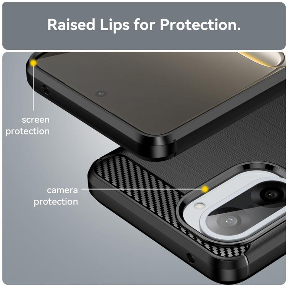 Techsuit - Carbon Silicone - OnePlus Nord CE5 - Black