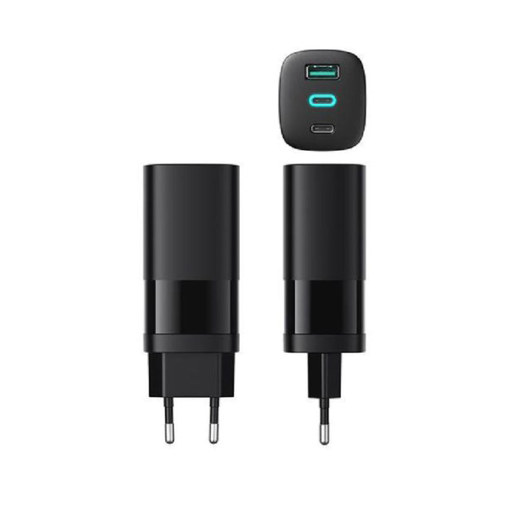 Havit - Wall Charger (UC10) - 2x Type-C, USB, PD65W, Fast Charging - Black