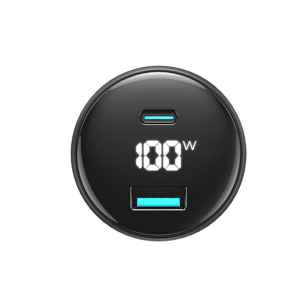 Havit - Car Charger (CC100W) - USB, Type-C, PD100W, PC, with Digital Display - Black