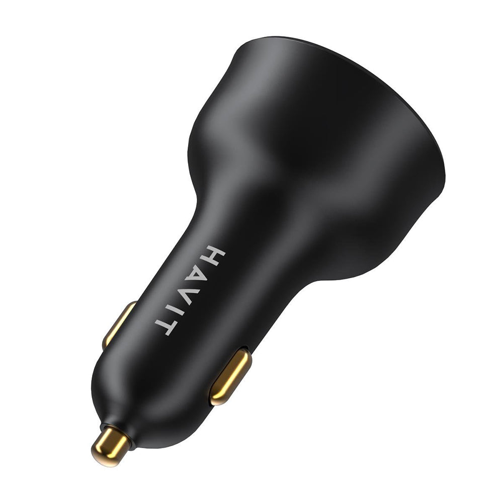 Havit - Car Charger (CC100W) - USB, Type-C, PD100W, PC, with Digital Display - Black