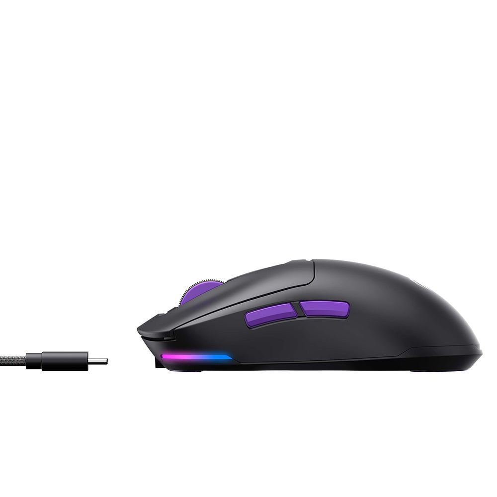 Havit - Wireless Gaming Mouse (MS969WB) - 1000 - 16000DPI, LED Lights, 150mAh, 1.6m, 5V - Black / Purple