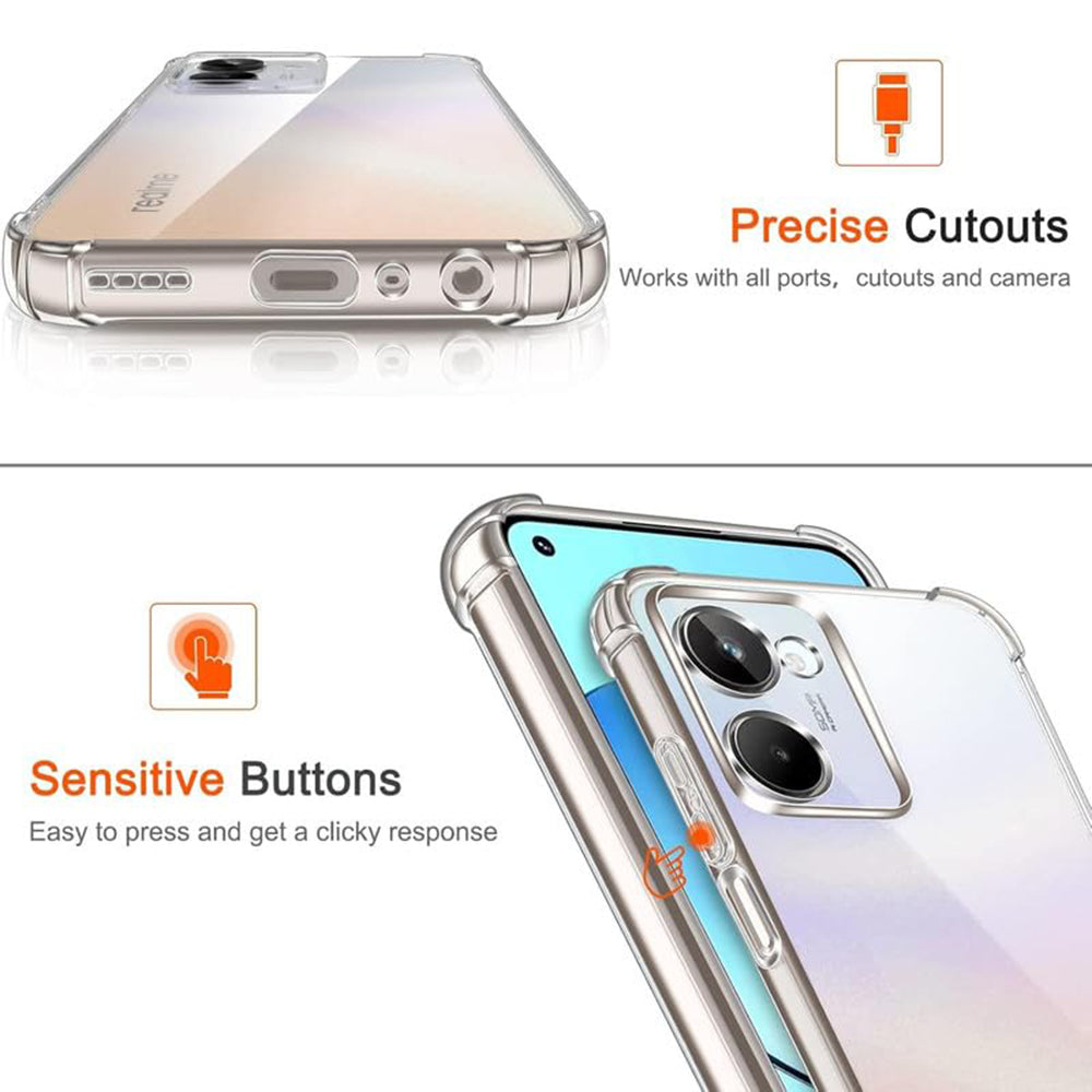 Techsuit - Shockproof Clear Silicone - Realme P3 5G - Clear