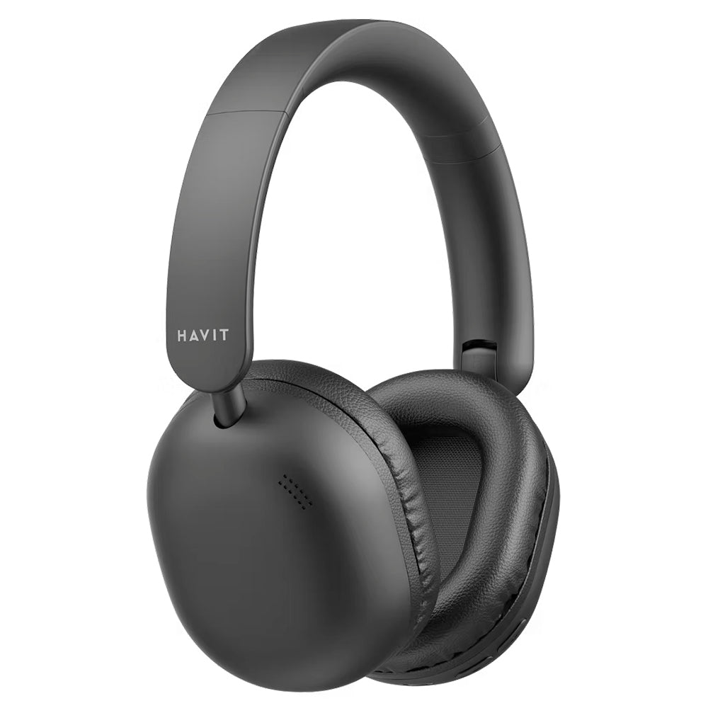 Havit - Wireless Headphones (H602BT) - BLE V5.4, AUX, Button Control, Hi‑Res Audio, Mic, All‑Day Battery, 300mAh - Black