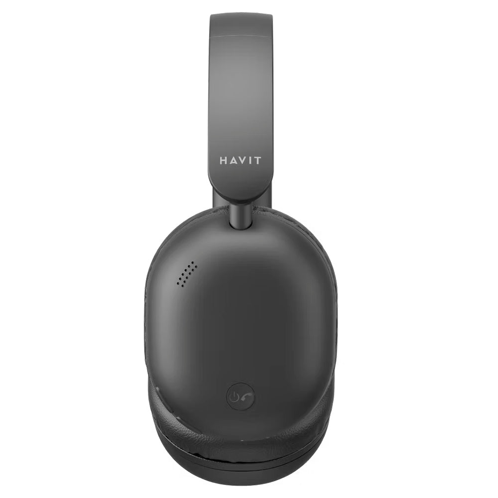 Havit - Wireless Headphones (H602BT) - BLE V5.4, AUX, Button Control, Hi‑Res Audio, Mic, All‑Day Battery, 300mAh - Black