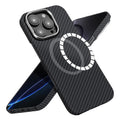TechSuit Husa de protectie Techsuit Aramid Fiber MagSafe compatibil cu iPhone 16 Pro, Negru