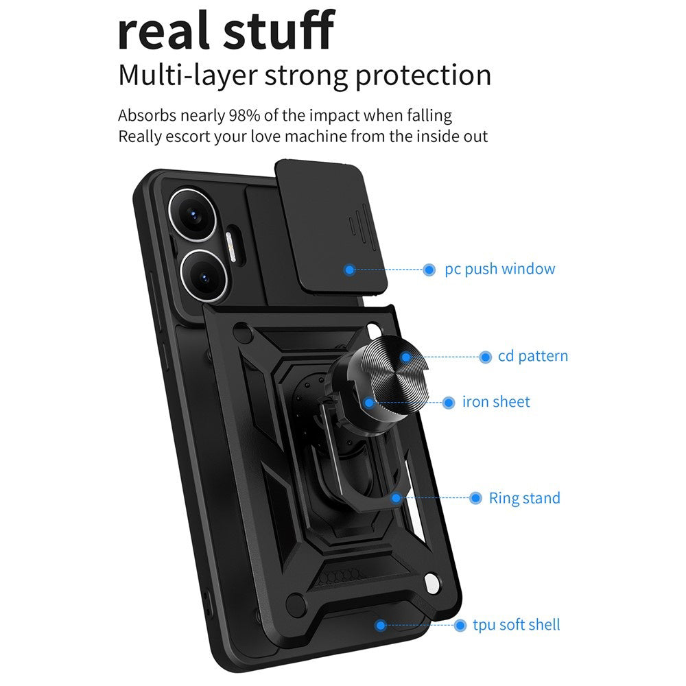 Techsuit - CamShield Series - Xiaomi Poco F7 - Black