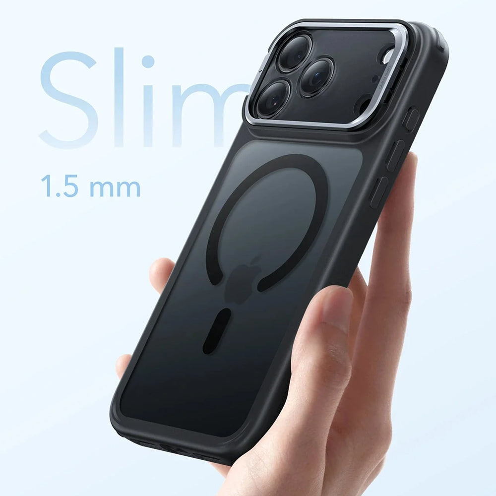 ESR - Classic Hybrid HaloLock Kickstand - iPhone 17 Pro - Frosted Black