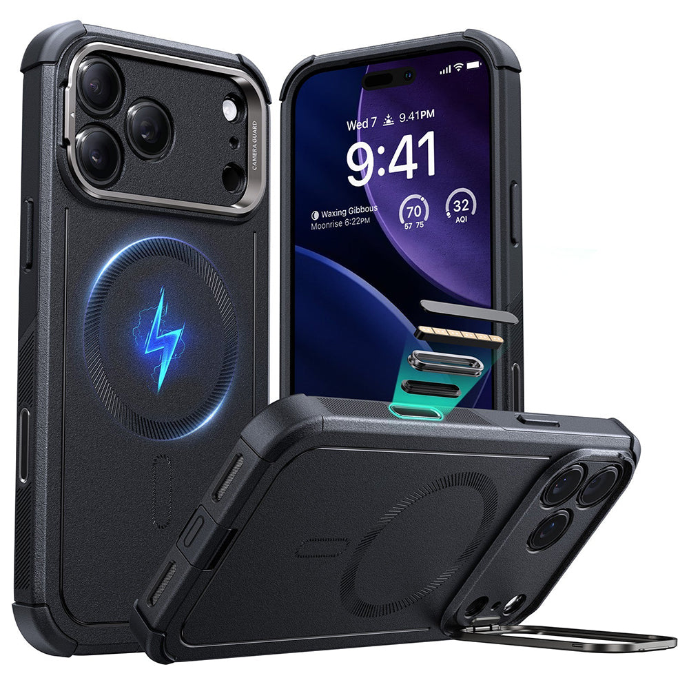 ESR - Cyber Armor Kickstand - iPhone 17 Pro - Black