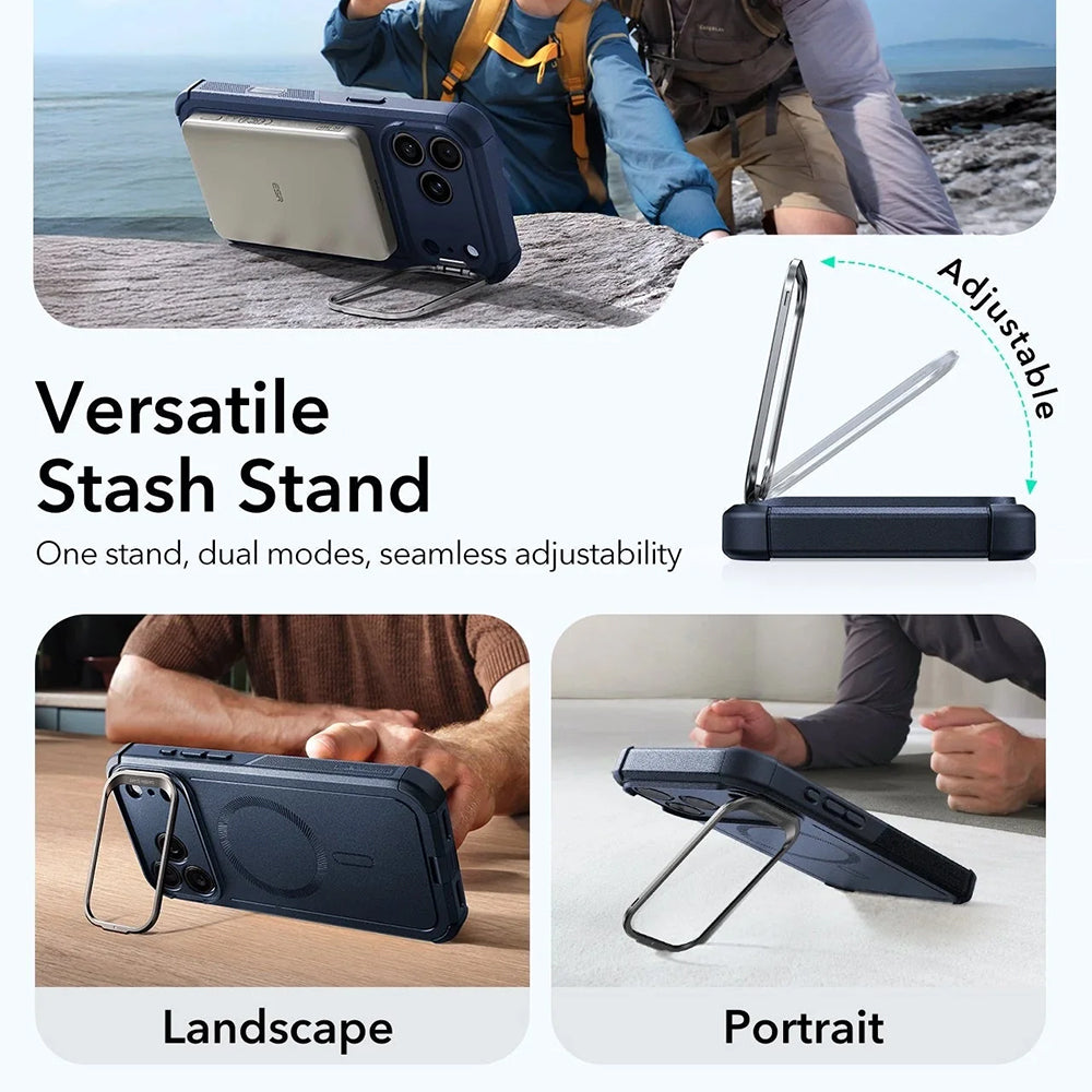 ESR - Cyber Armor Kickstand - iPhone 17 Pro - Blue