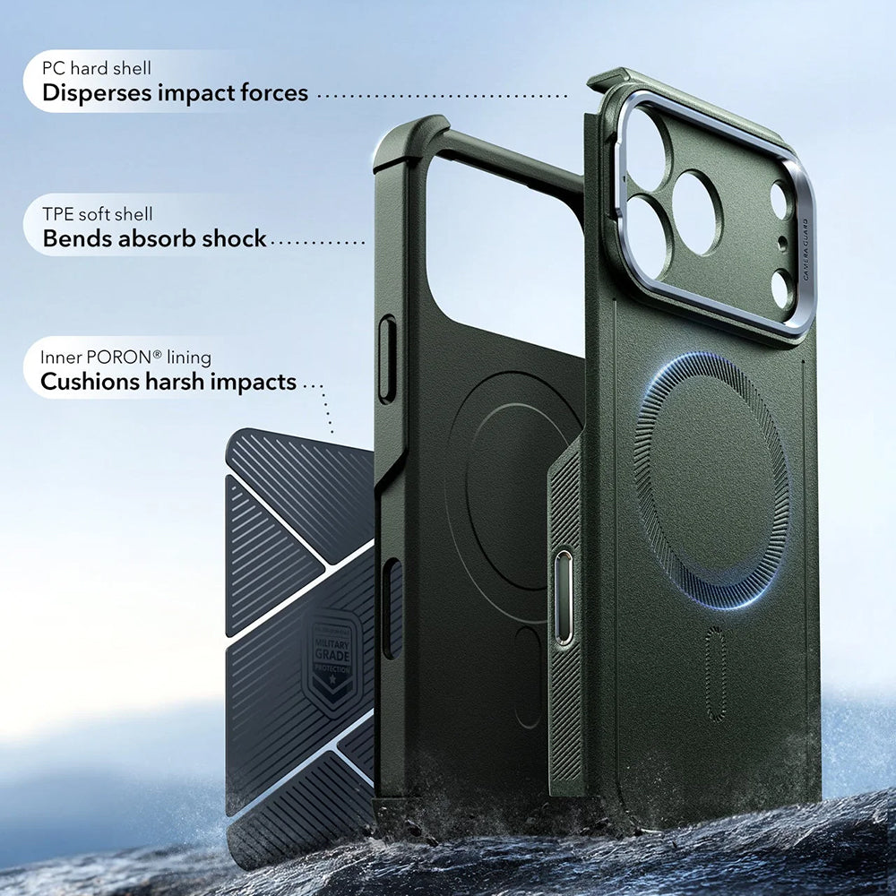 ESR - Cyber Armor Kickstand - iPhone 17 Pro - Green