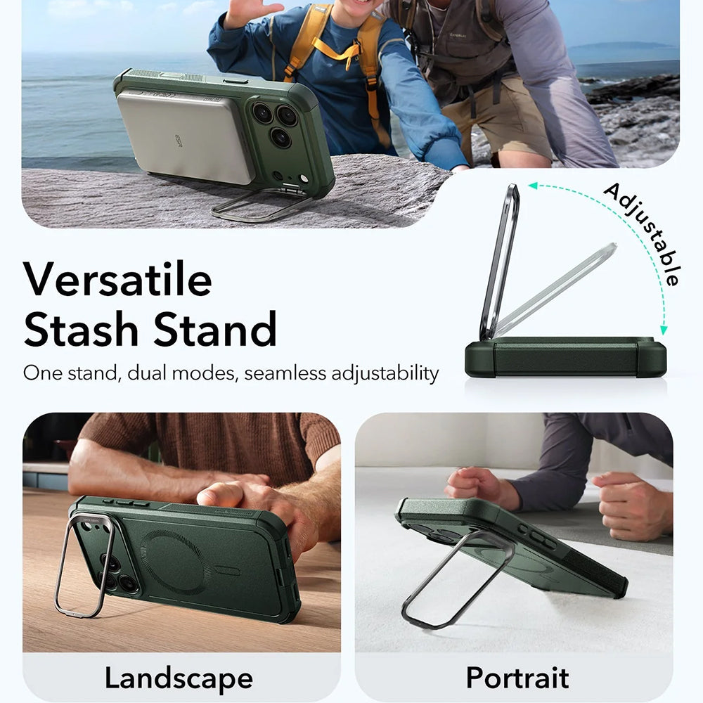 ESR - Cyber Armor Kickstand - iPhone 17 Pro - Green