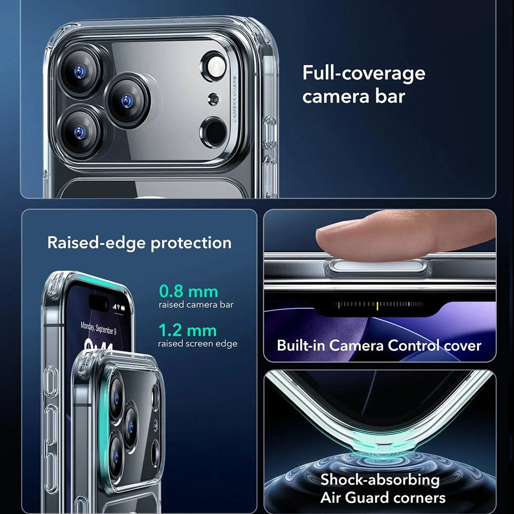 ESR - Classic Hybrid HaloLock - iPhone 17 Pro - Clear
