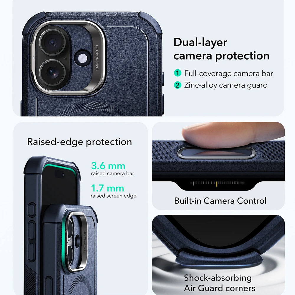 ESR - Cyber Armor Kickstand - iPhone 17 - Blue