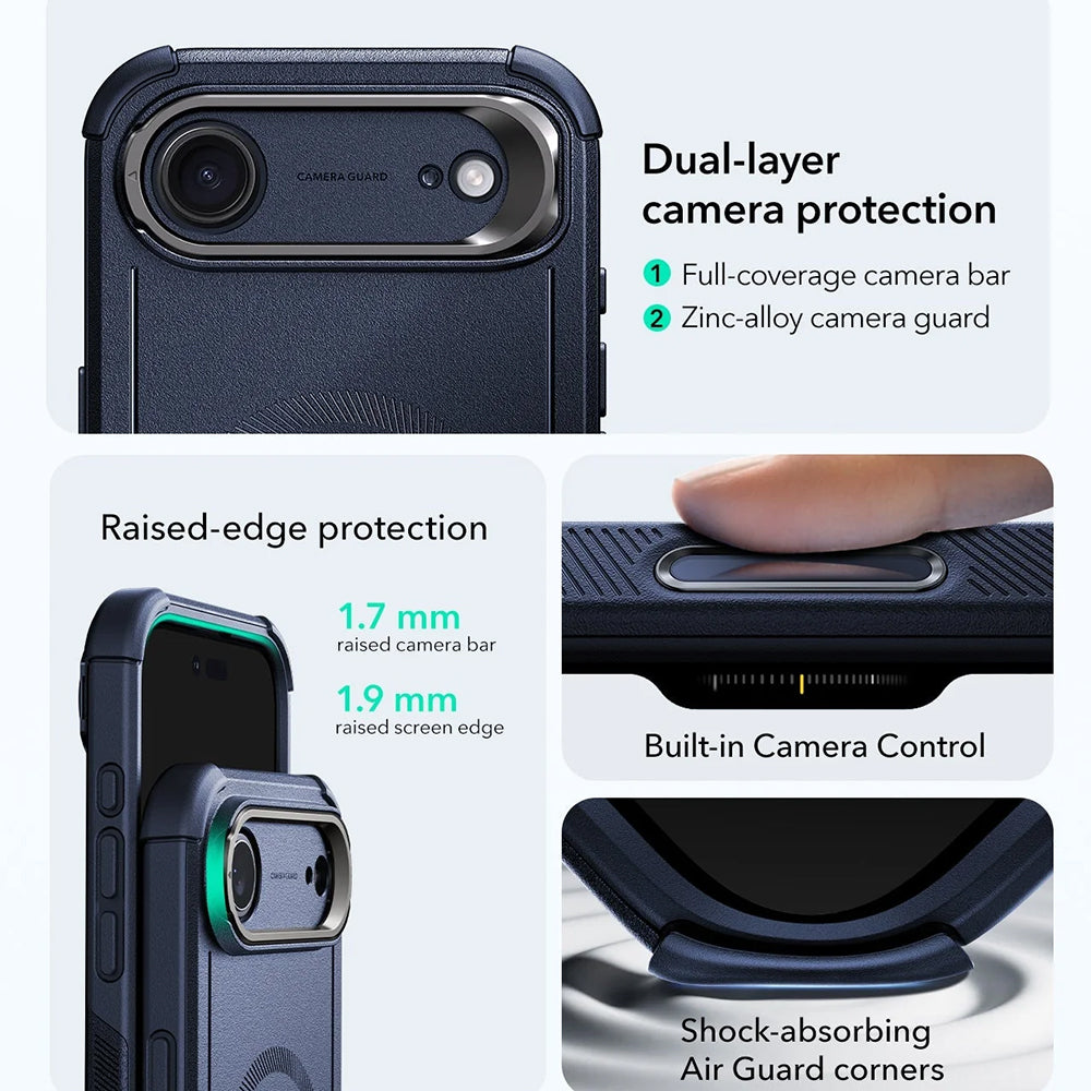 ESR - Cyber Armor Kickstand - iPhone 17 Air - Blue