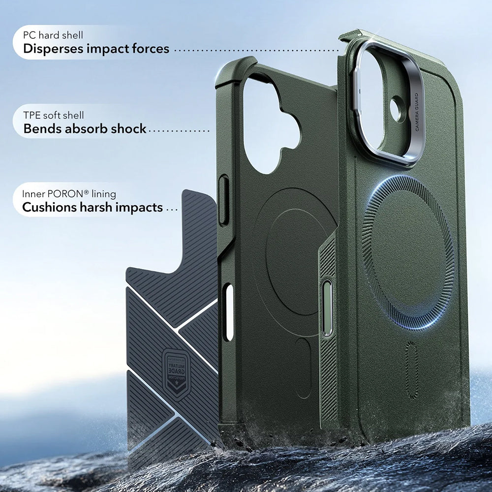 ESR - Cyber Armor Kickstand - iPhone 17 - Green