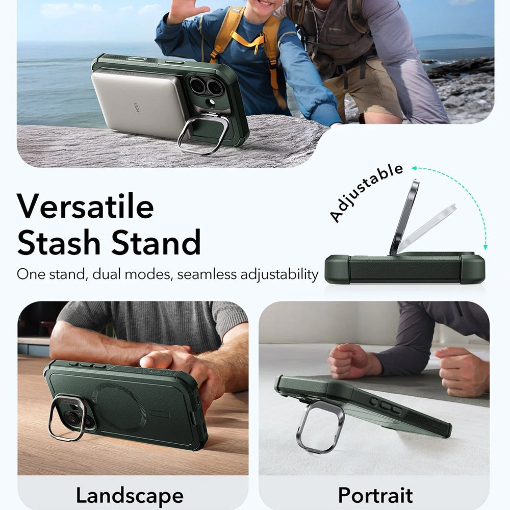 ESR - Cyber Armor Kickstand - iPhone 17 - Green