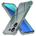 Techsuit - Shockproof Clear Silicone - Xiaomi Redmi Note 13 4G - Smoke Black
