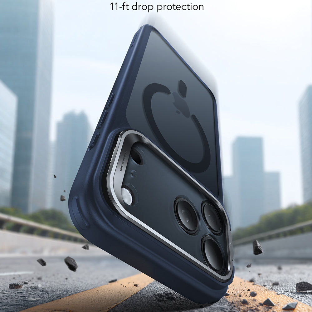 ESR - Classic Hybrid HaloLock Kickstand - iPhone 17 Pro - Frosted Blue