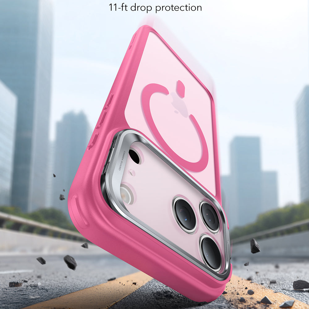 ESR - Classic Hybrid HaloLock Kickstand - iPhone 17 Pro - Frosted Pink