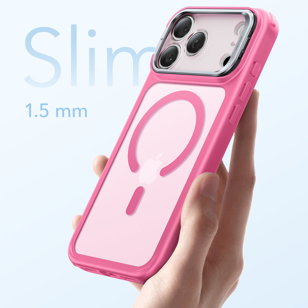 ESR - Classic Hybrid HaloLock Kickstand - iPhone 17 Pro - Frosted Pink