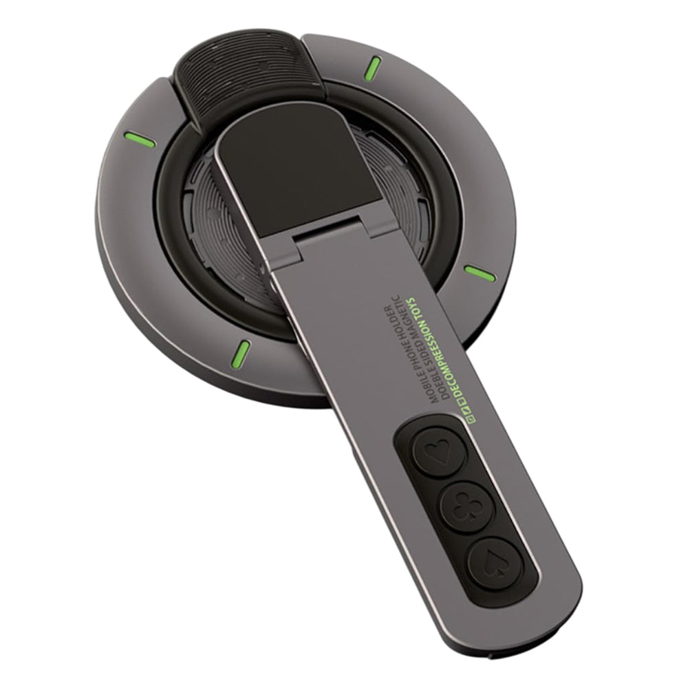 Techsuit - Premium MagSafe Ring Holder AluStandX (SB1) - for Desk, 360° Magnetic, Adjustable Stand, Aluminum & Zinc - Gr