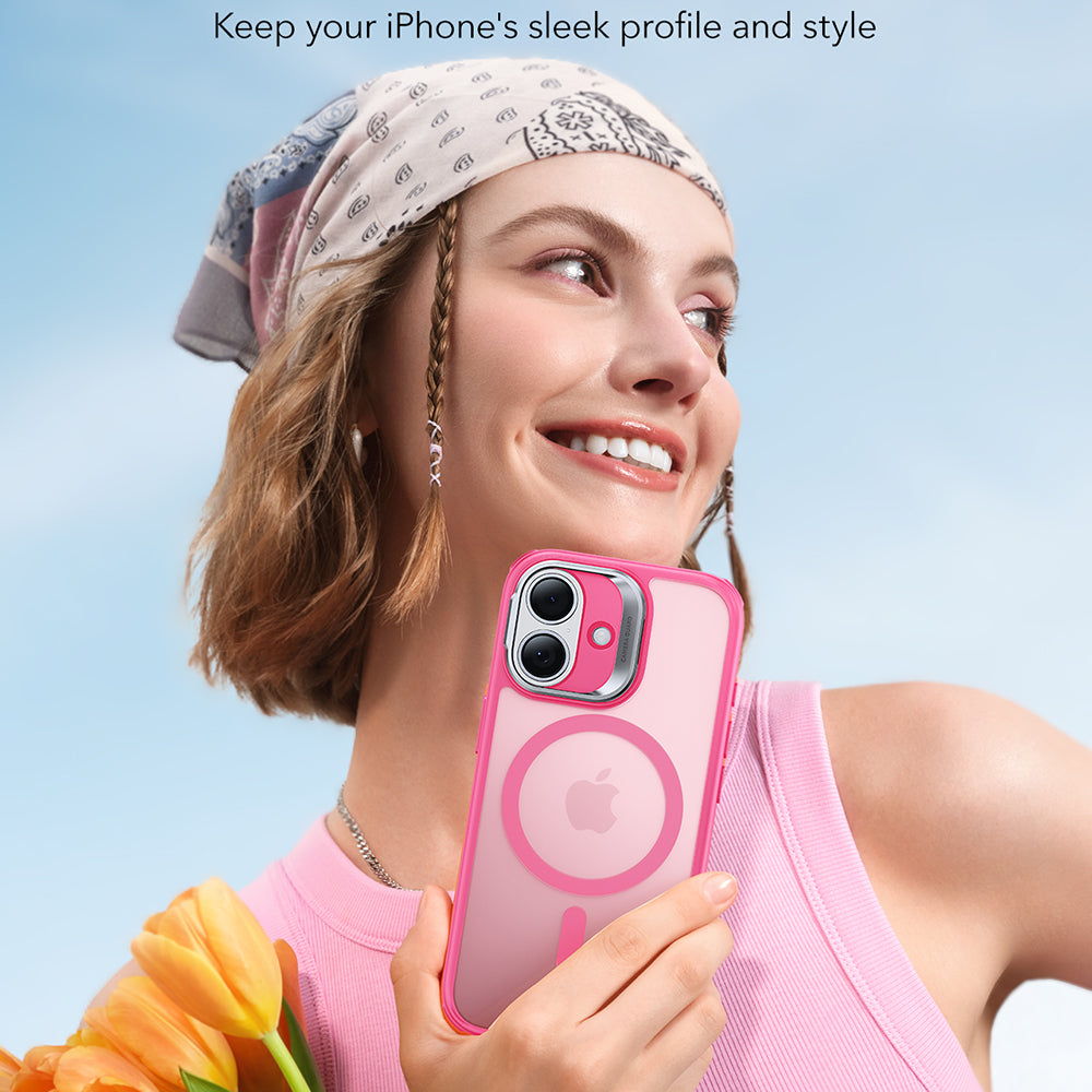 ESR - Classic Hybrid HaloLock Kickstand - iPhone 17 - Frosted Pink