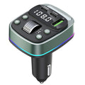 Techsuit - FM Modulator EchoDrive (MFM3) - Dual PD35W, Bluetooth V5.4, U-Disk to Play Music, Bass Setting - Black