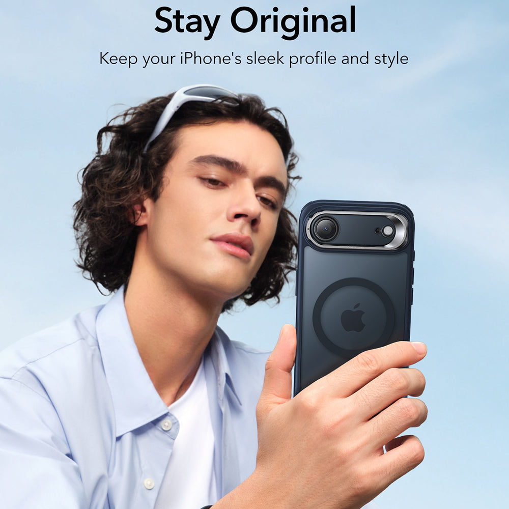 ESR - Classic Hybrid HaloLock Kickstand - iPhone 17 Air - Frosted Blue