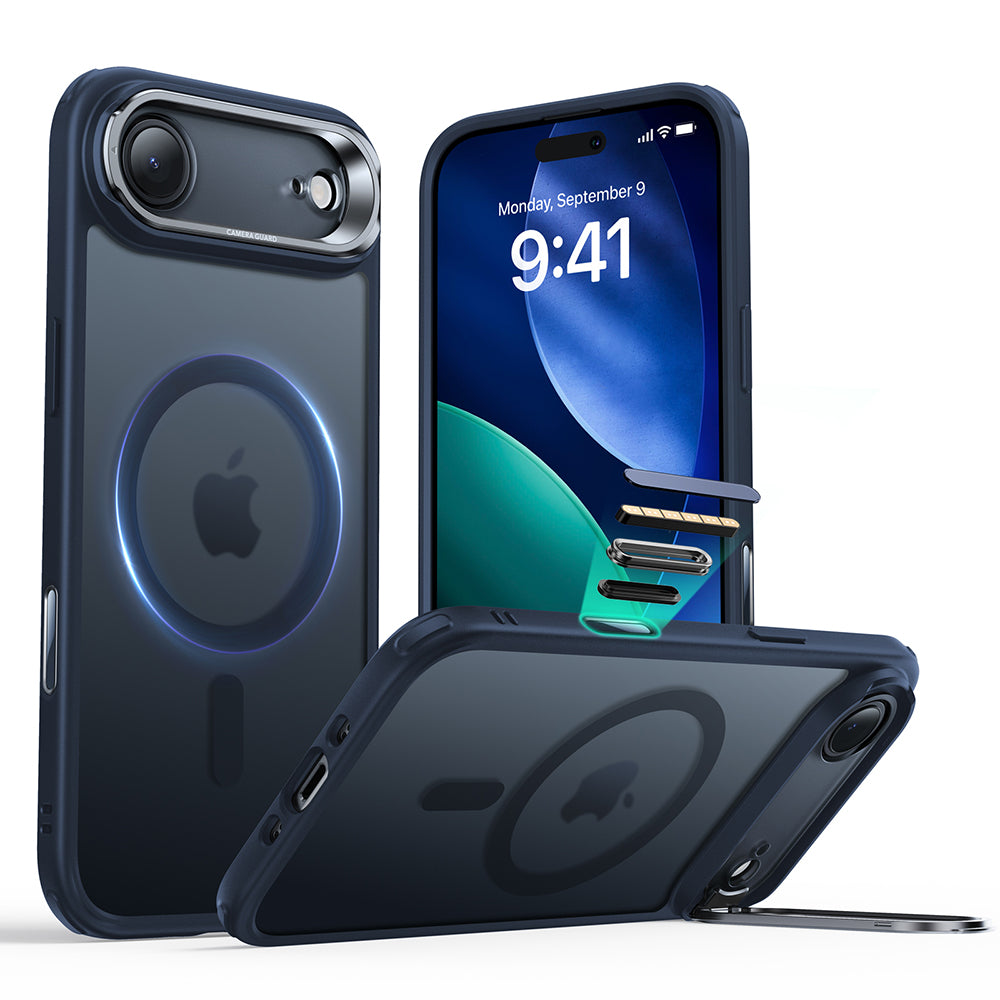 ESR - Classic Hybrid HaloLock Kickstand - iPhone 17 Air - Frosted Blue