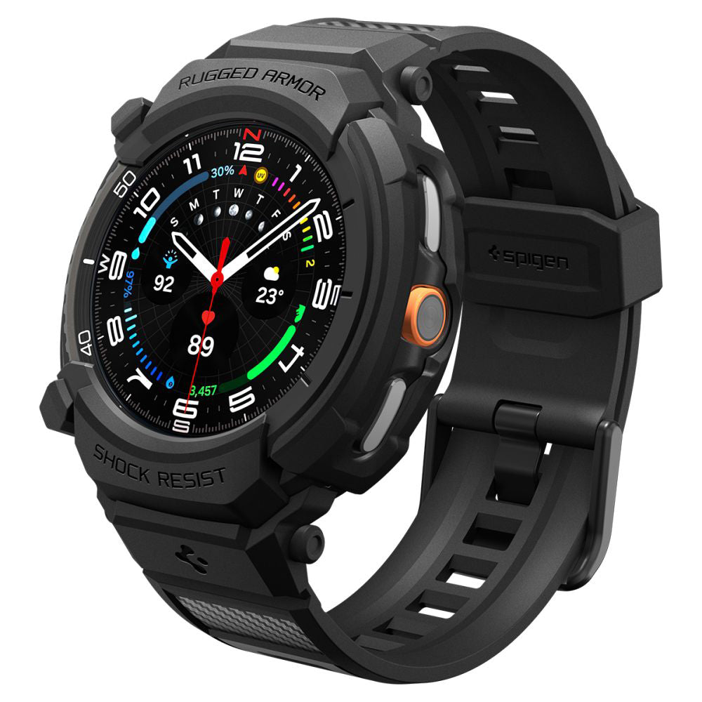 Spigen - Rugged Armor Pro (ACS10013) - Samsung Galaxy Watch8 Classic - Matte Black