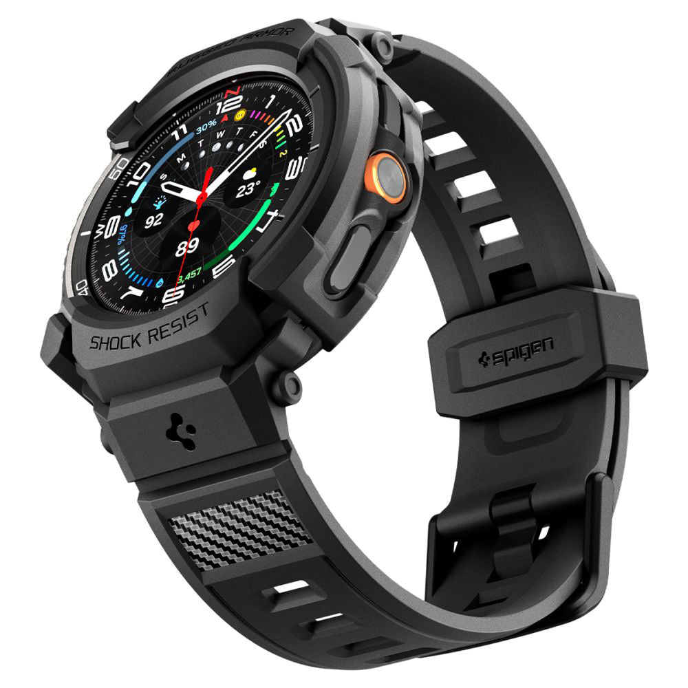 Spigen - Rugged Armor Pro (ACS10013) - Samsung Galaxy Watch8 Classic - Matte Black
