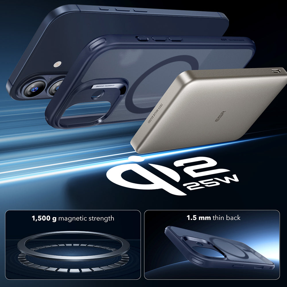 ESR - Classic Hybrid HaloLock - iPhone 17 - Frosted Blue