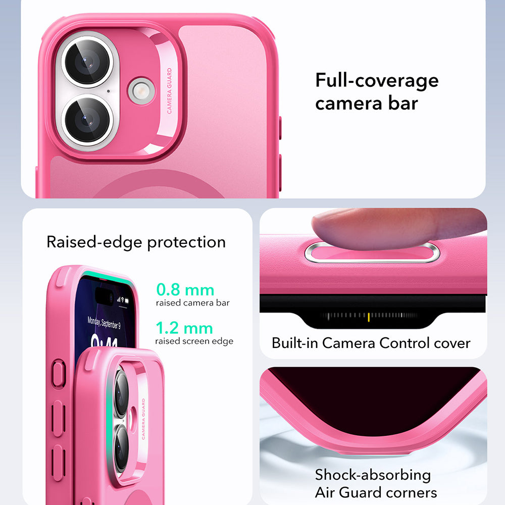 ESR - Classic Hybrid HaloLock - iPhone 17 - Frosted Pink