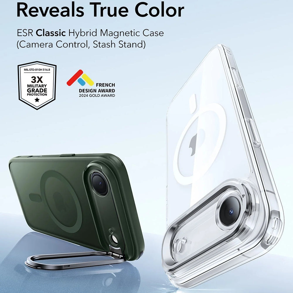 ESR - Classic Hybrid HaloLock Kickstand - iPhone 17 Air - Frosted Green