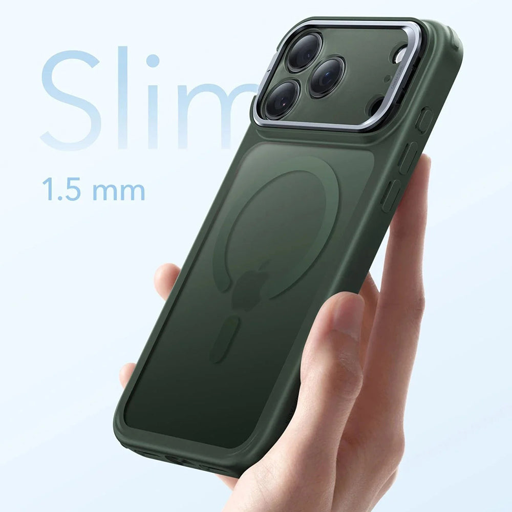 ESR - Classic Hybrid HaloLock Kickstand - iPhone 17 Pro Max - Frosted Green