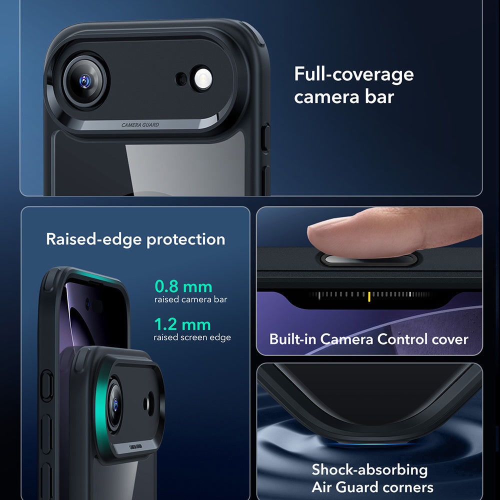 ESR - Classic Hybrid HaloLock - iPhone 17 Air - Clear Black