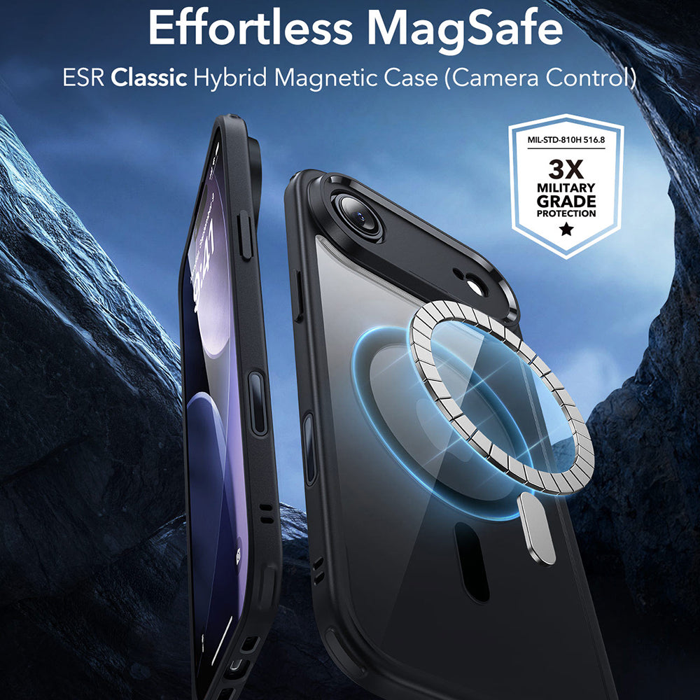 ESR - Classic Hybrid HaloLock - iPhone 17 Air - Clear Black