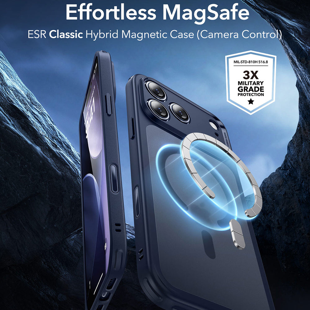 ESR - Classic Hybrid HaloLock - iPhone 17 Pro Max - Frosted Blue