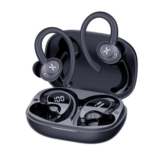 Techsuit - Premium Wireless Earbuds AirTune 100 (CW4) - Bluetooth V5.4, 400mAh, IPX4 - Black