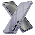 Techsuit - Shockproof Clear Silicone - Samsung Galaxy S24 - Smoke Black