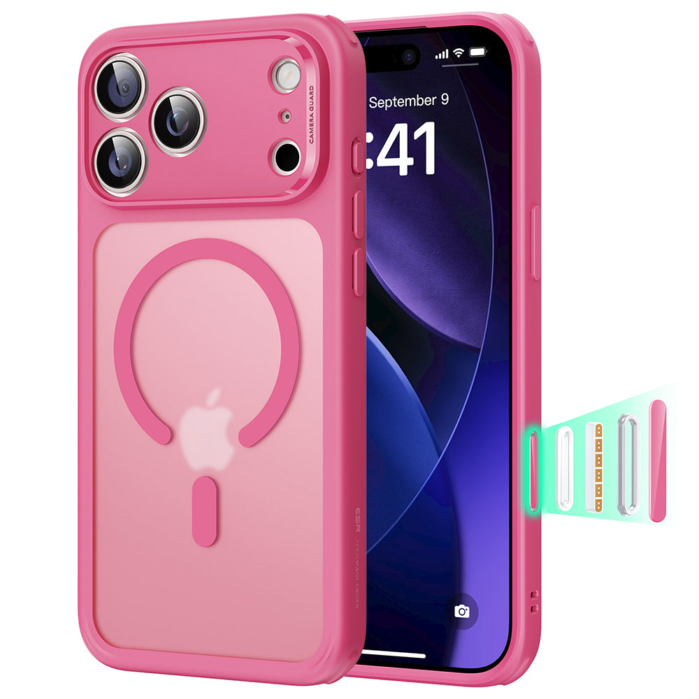 ESR - Classic Hybrid HaloLock - iPhone 17 Pro Max - Frosted Pink
