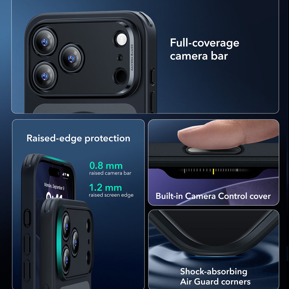 ESR - Classic Hybrid HaloLock - iPhone 17 Pro Max - Frosted Black